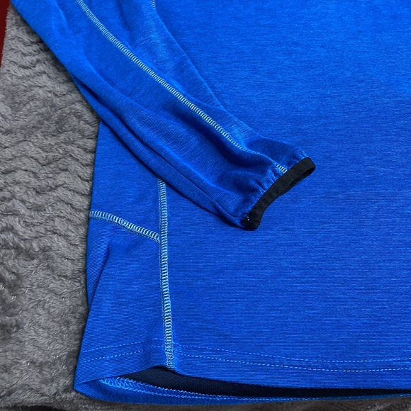 Hind 24/7 run Long sleeve three-quarter performance top blue black 3M large - Picture 7 of 14